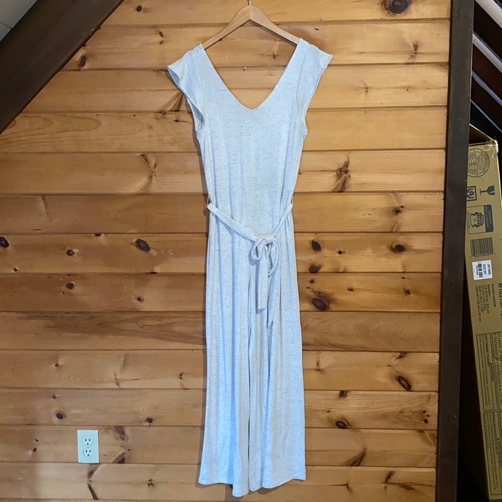 GAP marled gray softspun flutter sleeve romper jumpsuit